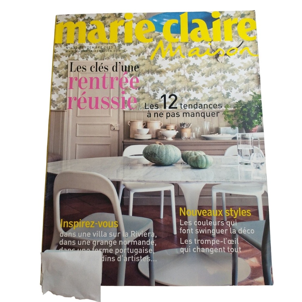 Marie Claire Maison No 463 Septembre 2013 French Interior Design Magazine